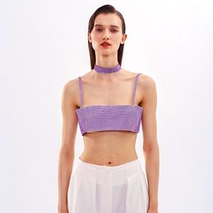 NUE Charlotte top in Lilac Purple